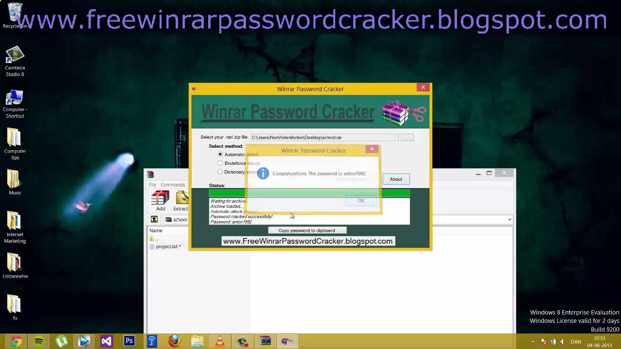 crack a rar password